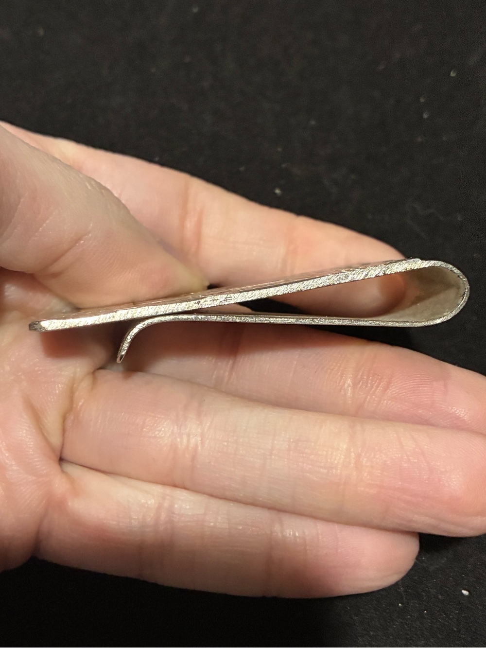 Vintage Alpaca Mexico Abalone Inlay Money Clip - Picture 3 of 5